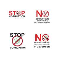 world corruption day vector