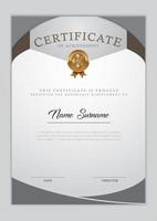 diseño de plantilla de certificado vector