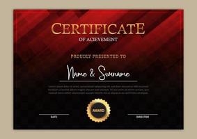 Certificate template design vector