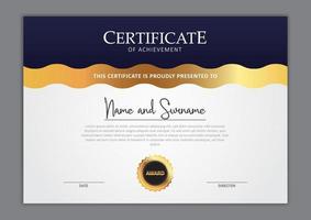 Certificate template design vector