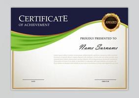 Certificate template design vector