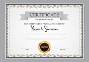 Certificate template design vector