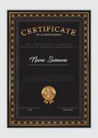 Certificate template design vector