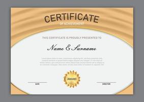 Certificate template design vector