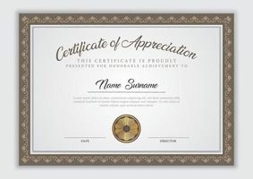 diseño de plantilla de certificado vector