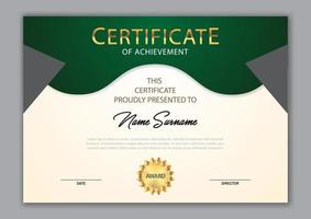 Modern certificate template vector