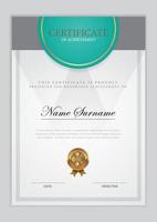 vector de diseño de plantilla de certificado