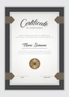 Certificate template design vector