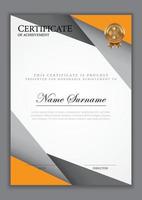 Certificate template design vector