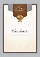 Certificate template design vector