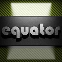 equator word of iron on carbon photo