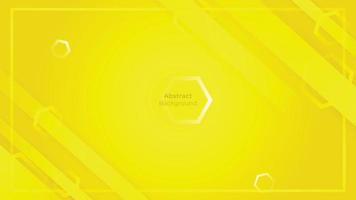 Modern yellow abstract background Composition of hexagon layout vector