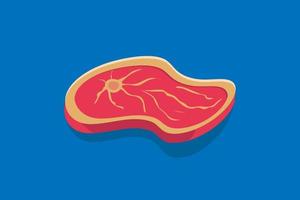 meat flat design simple vector illustration