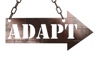 adapt word on metal pointer photo