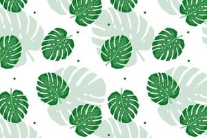 Seamless pattern with monstera leaves. Pattern for fabric, paper, packaging or cover vector