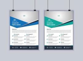 Business Flyer Design Vector Template Modern Layout Design Corporate Flyer Design