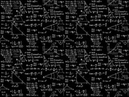 fórmula matemática dibujada a mano y fórmula química, fórmula de física de fondo matemático, fórmula de química física, educación y antecedentes de aprendizaje. vector