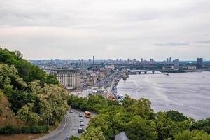 View of Kiev from an observation point over the Dnieper river photo