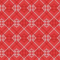 Abstract Geometric Background Texture, Geometric Shape Seamless Pattern Mandala on Red Background. Decorative Element For Christmas Design. Happy New Year. Vector linear design.