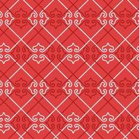 Abstract Geometric Background Texture, Geometric Shape Seamless Pattern Mandala on Red Background. Decorative Element For Christmas Design. Happy New Year. Vector linear design.