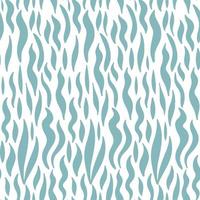 Long seaweed seamless patterm. Hand drawn simple vector background.