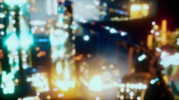 blurred cityscape background scene at night video