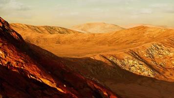 warm colored Sand dunes at sunset video