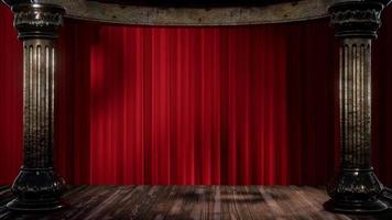 cortina de escenario con luces y sombras video