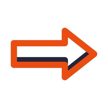 icono derecho de la interfaz de usuario vector