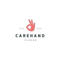 Caring Hand Logo vector