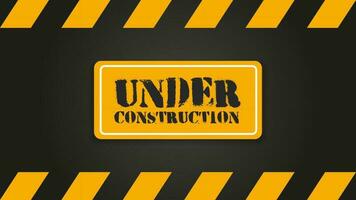 Vector of Under Construction Background. Perfect for warning content, any background, etc.