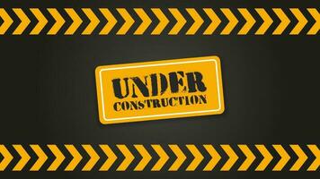 Vector of Under Construction Background. Perfect for warning content, attention content, etc.