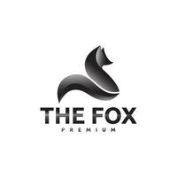 Premium icon fox illustration logo, symbol abstract design template vector
