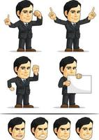 Businessman Mascot Customizable Vector Character 2