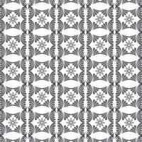 Luxury design Ornament, Seamless geometric ornamental vector pattern. vector in illustration Abstract black white background