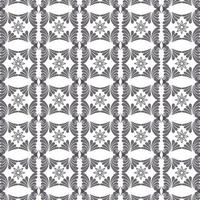 Luxury design Ornament, Seamless geometric ornamental vector pattern. vector in illustration Abstract black white background