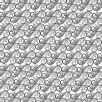 floral seamless geometric pattern on black and white background vector in illustration