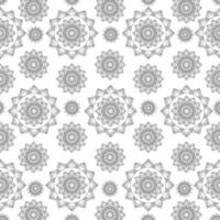 Black and white abstract flowers .vector in illustration background geometric vector seamless pattern