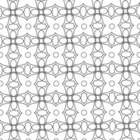 Seamless geometric ornamental color pattern vector in illustration on black and white background