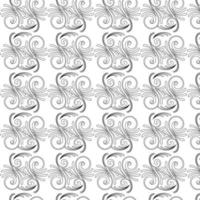floral seamless geometric pattern on black and white background vector in illustration