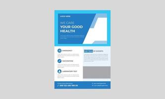 Health Medical Care Flyer, Health Business Flyer, Premium Medical Flyers, vector