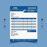 Creative And Stunning Invoice Template Design. vector