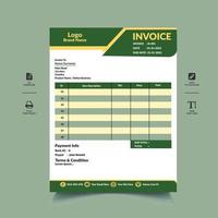 Creative And Minimal Invoice Template Design vector