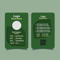 Creative And Unique ID Card Design vector