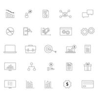 set of business management icon vector