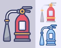 Fire extinguisher icon cartoon vector Illustration