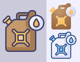 canister fuel isolated icon cartoon vector Illustration