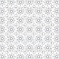 Mandala geometric pattern. Seamless vector background.Gray and white texture vector in illustration
