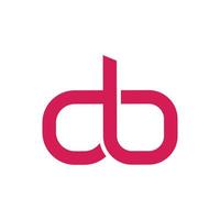 Letter db vector logo.