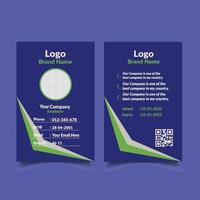 Creative And Minimal ID Card Design vector